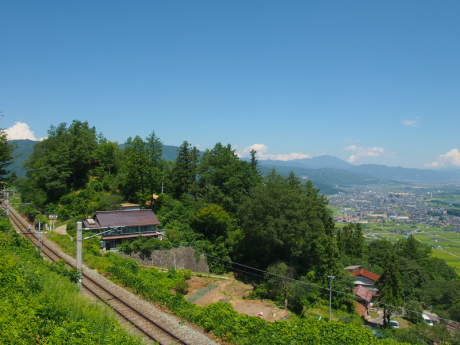 姨捨駅からの善光寺平