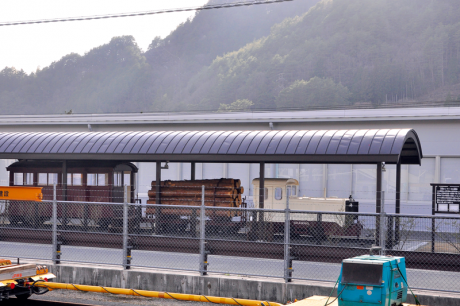 上松駅の木曽森林鉄道