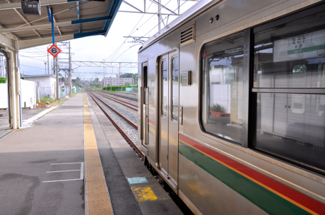 相馬駅から仙台方向を望む。レールは錆びているとはいえ、新品に取り替えられており、バラストも入れ替えられている。