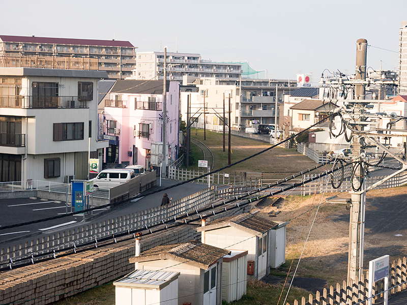 駅舎からみた安比奈線