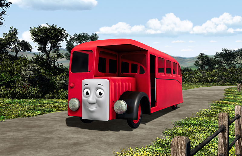©2016 Gullane(Thomas)Limited. 『バスのバーティー』は、“きかんしゃトーマスと仲間たち”の物語中では「トーマスと仲良し。トーマスの支線のそばの道路を走っている赤色のバス。トーマスのことをからかって、競走したことがある。」といったキャラクター。