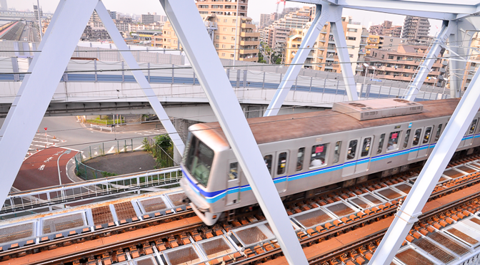 荒川中川橋梁 東京メトロ東西線 南砂町-西葛西