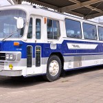 つくば市さくら交通公園に保存されている東名ハイウェイバス・第1号車