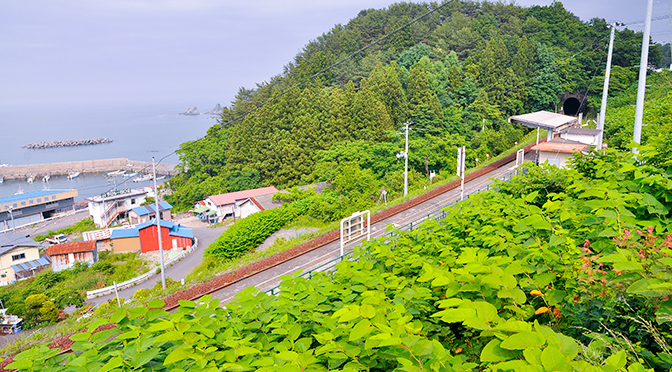 北三陸鉄道リアス線 袖が浜駅を訪ねてみた