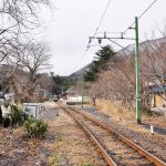 直接吊架方式電車線の終着駅を眺める