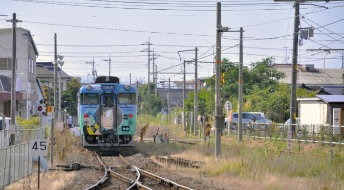 直接吊架方式電車線の終端部を眺める…境線篇